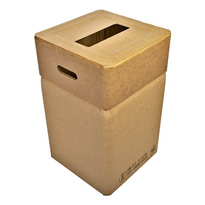 625395: Bomabin Select Cardboard - 82 l - deksel rechthoekige inworpopening