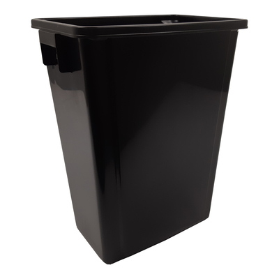 750371: Afvalbak voor Bomabin Select Flat/Dome- 80 l - ZWART