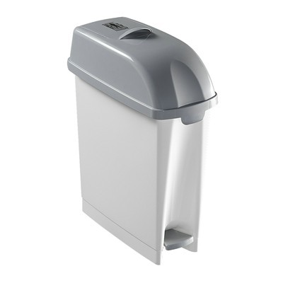 650372: Damesverbandcontainer- 17 l - WIT/GRIJS
