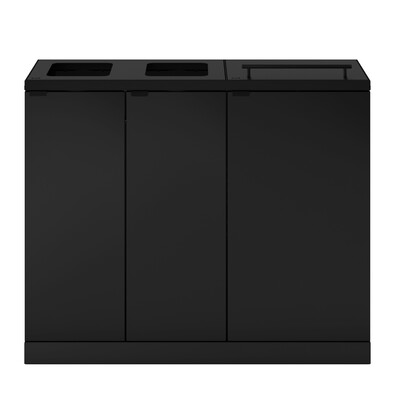 750587: Bomabin Select Bica - 2 x 65 l + 2 x 45 l - ZWART - open/open/deksel