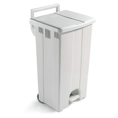 625703: Bomabin Select Pedal Classic - 90 l - WIT - deksel WIT