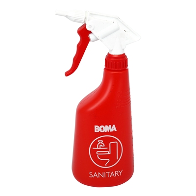 750017: Verstuiver BOMA met schuimkop sanitair - 650 ml - ROOD