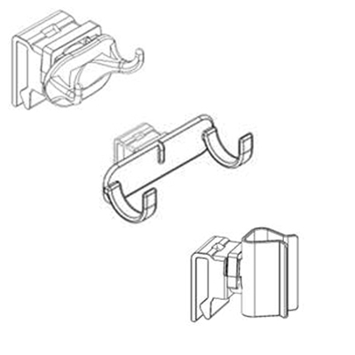 761405: Set clips voor accessoires OUDE C-shuttle