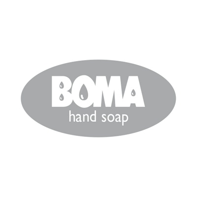 774877: Plaatje 'BOMA hand soap' voor Absynth dispenser - GRIJS