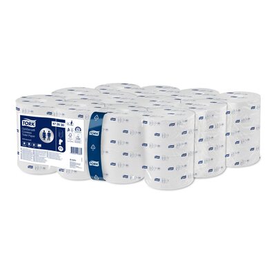 779965: Tork Advanced Mid-Size hulsloos toiletpapier - 2 laags - 94,3 m x 9,3 cm - 24 rollen - 820 vel - WIT