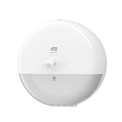 770000: Tork SmartOne Mini toiletpapier dispenser - WIT - 681000